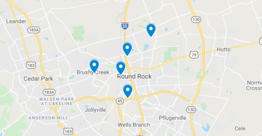 The following commercial projects have been filed through the Texas Department of Licensing and Regulation. (Screenshot courtesy Google Maps)