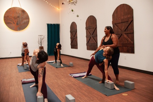 Oak   Lotus Yoga Studio opened in mid-August. (Courtesy Oak   Lotus Yoga Studio)