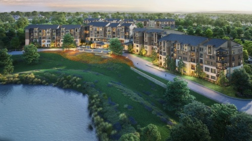 Site work has begun on the new Touchmark at Emerald Lake retirement community in McKinney. (Rendering courtesy Touchmark)