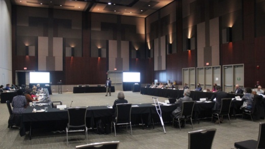 Austin City Council, city management and staff gathered Oct. 28 to discuss progress on high-level city planning goals. (Ben Thompson/Community Impact Newspaper)