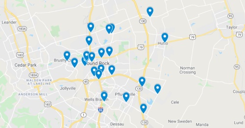  The following commercial projects have been filed through the Texas Department of Licensing and Regulation during the month of October. (Screenshot courtesy Google Maps)