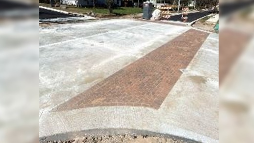 The West Hopkins Street Improvements Project is set to be finished in early 2022. (Courtesy City of San Marcos)