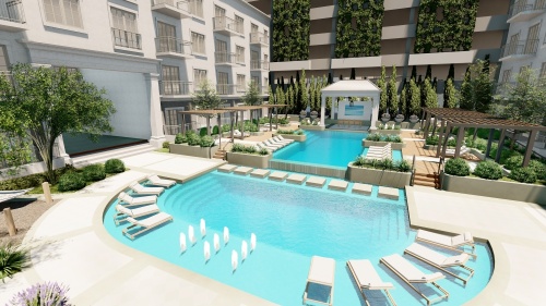 rendering of pool area