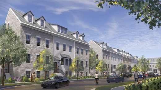 Georgetown-based Novak Brothers will build the development's for-sale townhomes. (Courtesy Northline)