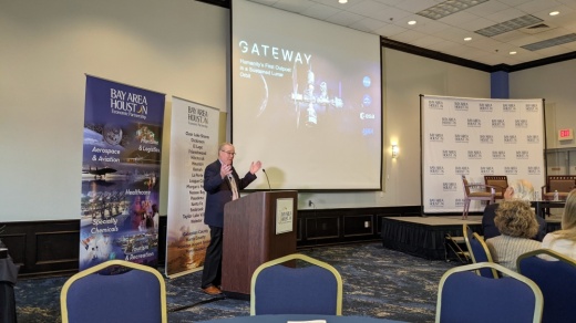 NASA leaders spoke Nov. 3 during about the Bay Area's role in the Artemis program, Orion and Gateway. (Jake Magee/Community Impact Newspaper)
