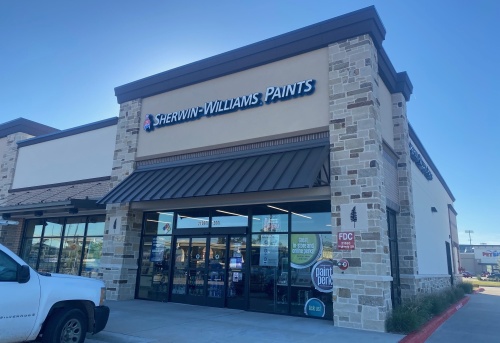 Sherwin-Williams opened a new paint store in Valley Ranch Town Center on Aug. 2. (Wesley Gardner/Community Impact)