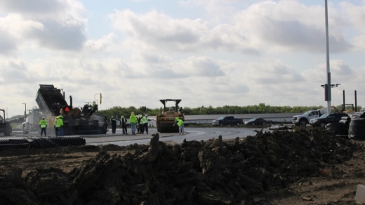 Panther Creek High School construction site