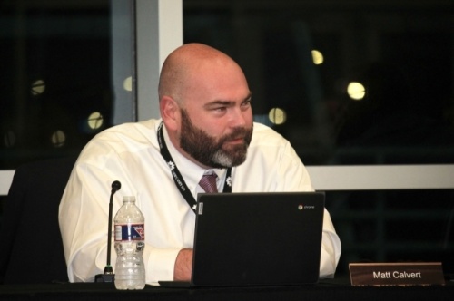 New Caney ISD Superintendent Matt Calvert at a Nov. 8 workshop said the district is considering changing the class times for elementary and secondary school classes for the 2022-23 school year. (Kelly Schafler/Community Impact Newspaper)