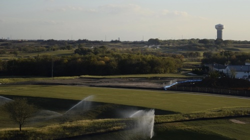 The future PGA of America headquarters in Frisco will be surrounded by two 18-hole courses, a short course and a practice range. (Matt Payne/Community Impact Newspaper)