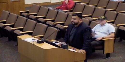 Executive Director of Economic Development Adrian Perez explained to City Council on Nov. 9 the total cost of Tri County Parkway construction. (Courtesy city of Schertz)