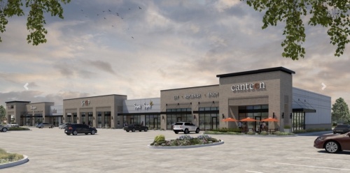 Some confirmed tenants include national pet supply store chain Pet Supplies Plus; Vietnamese restaurant Migo Saigon; Black Rock Coffee Bar, a specialty coffee roaster; and a dentist's office. (Rendering courtesy NAI Partners)