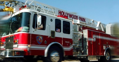 Hollywood Park Fire Department plans to replace its 20-year-old ladder truck with a bigger, new ladder truck by end of 2022. (Courtesy Hollywood Park Fire Department)