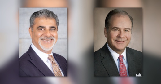 Ali Khataw, left, and Fred W. Heldenfels, right, will start their terms Jan. 1, 2022. (Courtesy Elizabeth Christian Public Relations)