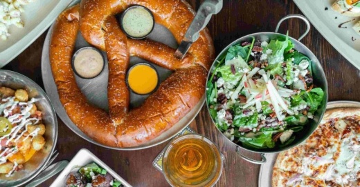 Beerhead Bar & Eatery's menu will feature pizzas, sandwiches, desserts and the establishment's signature Barbarian Pretzel. (Courtesy Beerhead Bar & Eatery)