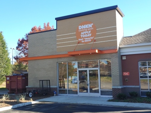 A new Dunkin' location is expected to open by the end of the year at 500 Cool Springs Blvd. (Martin Cassidy/Community Impact Newspaper)