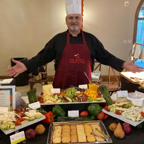 Chef Michael Mathews catered at the Dry Creek Gatherings Open House in January. (Courtesy Chef Michael's Gourmet Kitchen)