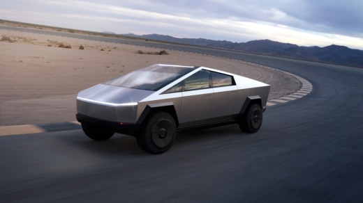 Rendering of Tesla's Cybertruck