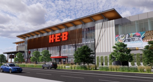 The new H-E-B at South Congress Avenue and Oltorf Street will be three stories. (Courtesy H-E-B)