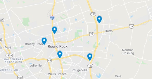 The following commercial projects have been filed through the Texas Department of Licensing and Regulation. (Screenshot courtesy Google Maps)