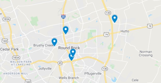 The following commercial projects have been filed through the Texas Department of Licensing and Regulation. (Screenshot courtesy Google Maps)
