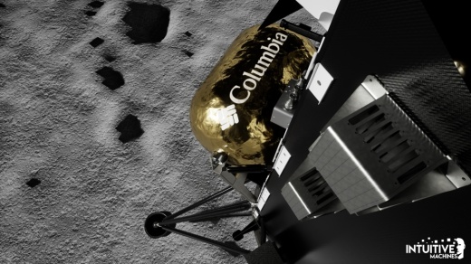 In laboratory simulations leading up to the 2022 mission launch, the Clear Lake aerospace company's researchers determined the gold metallic foil of Columbia’s Omni-Heat Infinity will provide insulation-related benefits for the lunar lander. (Courtesy Intuitive Machines)