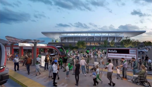 Rendering of the Capital Metro McKalla Station