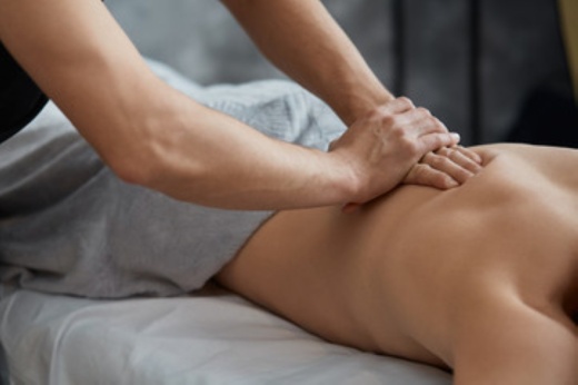 Person getting a massage.