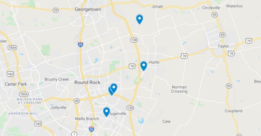 The following commercial projects have been filed through the Texas Department of Licensing and Regulation. (Screenshot courtesy Google Maps)