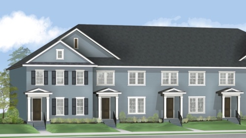 Plans for the Hazelwood neighborhood submitted to the city of Frisco include various styles of townhomes. (Rendering courtesy city of Frisco)