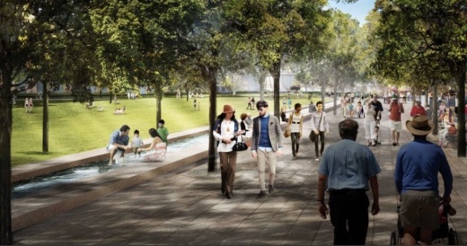 Artist's rendering of Phase 1 of Hemisfair's Civic Park. (Courtesy GCN/Hemisfair Park Area Redevelopment Corp.)