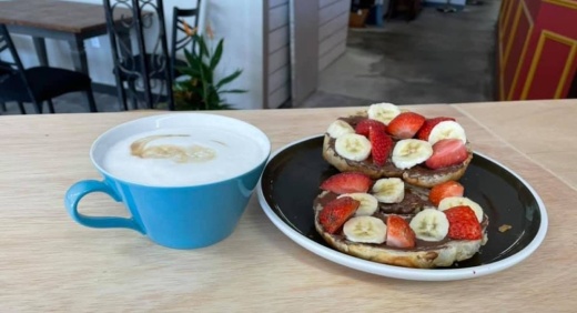 coffee and pastry from Mojo's Java in Richardson