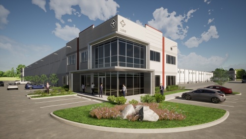 Construction on the first elements of Weiser Business Park will be completed in 2022. (Rendering courtesy Lee & Associates)