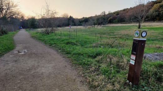 The Zilker Park trailhead area for the Violet Crown and Barton Springs Greenbelt trails is in line for a makeover in the near future. (Ben Thompson/Community Impact Newspaper)