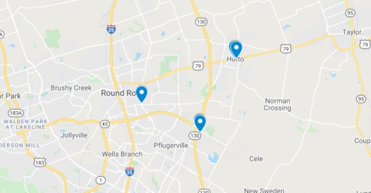 The following commercial projects have been filed through the Texas Department of Licensing and Regulation. (Screenshot courtesy Google Maps)