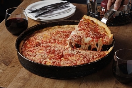 Chicago-based Lou Malnati’s Pizzeria is expected to open a Chandler location for takeout and delivery only near the northeast corner of Alma School and Queen Creek roads. (Courtesy Lou Malnati's)