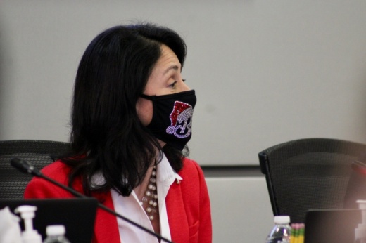 Lupita Hinojosa, SISD’s chief of innovation and equity, was named as the lone finalist for the district's superintendent position during a board workshop on Jan. 6. (Emily Lincke/Community Impact Newspaper)