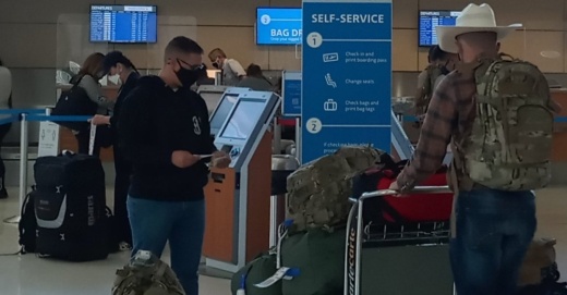 Passengers at San Antonio International Airport's Terminal B prepare for their flights Nov. 12. The city's long-range plan for airport growth includes a third terminal. (Edmond Ortiz/Community Impact Newspaper)