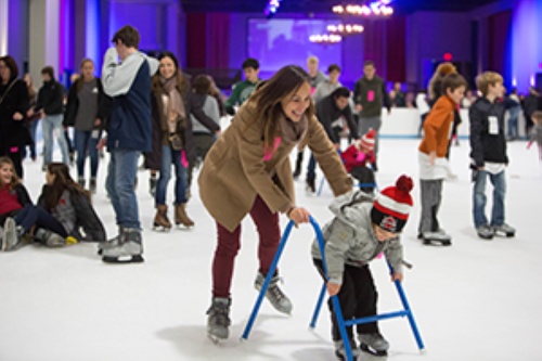 The Ice Rink at The Woodlands Towns Center is open for one more weekend after Jan. 8-9 in The Woodlands. (Courtesy The Woodlands Township)