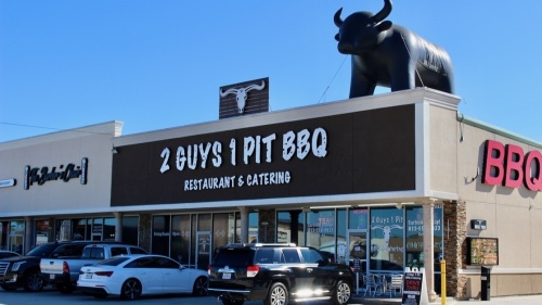 2 Guys, 1 Pit BBQ is expanding its restaurant to include a full bar in the summer. (Chandler France/Community Impact Newspaper)