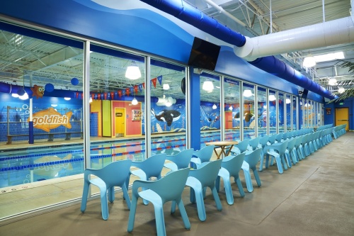 Located at 20251 Gulf Freeway, Unit G, the swim school offers indoor swim classes and programs for children 4 months old and older. (Courtesy Goldfish Swim School)
