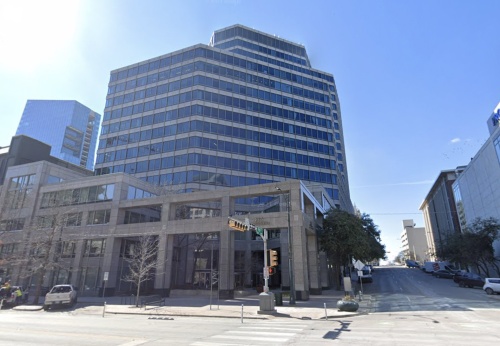 An office tower at 816 Congress Ave. sold for $174 million in late December, according to new owner Regent Properties. (Screenshot Courtesy Google Maps)