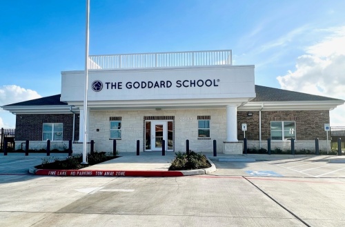 The 9,700-square-foot facility consists of nine classrooms, a gym, two playgrounds and a water splash pad. (courtesy The Goddard School)