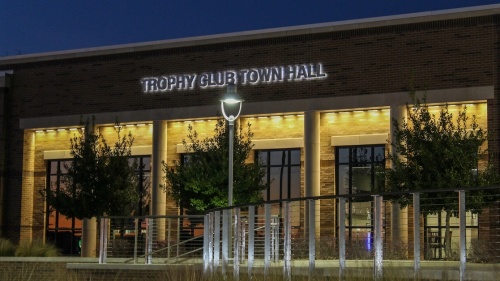 Outside of Trophy Club Town Hall