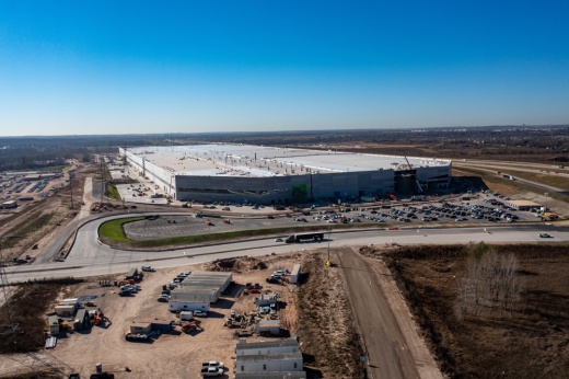 As Tesla's factory ramps up, creating jobs and attracting new residents, some worry about how the growth will effect East Austin. (Courtesy Falcon Sky Photography)