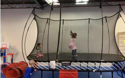 A Franklin location of We Rock the Spectrum Kid's Gym will open on Feb. 5. In this photo, a girl is seen playing on a trampoline at one of We Rock the Spectrum's franchise locations. (Courtesy-We Rock the Spectrum) 