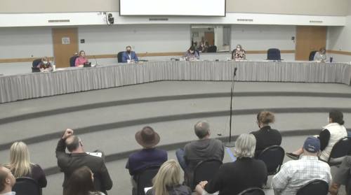 The Round Rock ISD board of education met Jan. 27 to discuss the status of the superintendent's employment. (Round Rock ISD video feed)