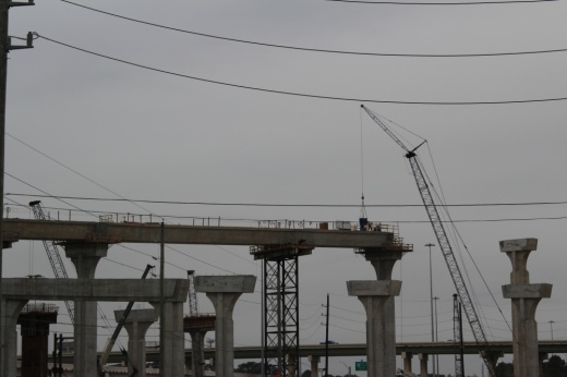 The project to add four direct connectors between Hwy. 249 and the Grand Parkway is scheduled to be complete by the end of summer, according to the Harris County Toll Road Authority. (Chandler France/Community Impact Newspaper)