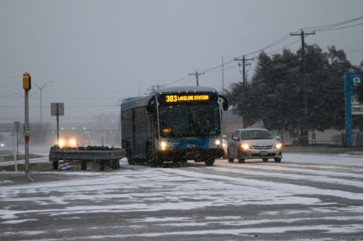 CapMetro has canceled all regular services to focus solely on emergency transportation for Feb. 3 (Courtesy CapMetro)