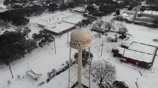 During the February 2021 winter storm, the district was closed for almost a week. (Courtesy city of Katy)