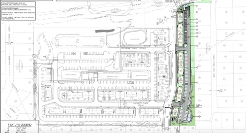 The Franklin Board of Mayor and Aldermen voted 7-1 on the evening of Feb. 8 to approve the Franklin Housing Authority's redevelopment plan to construct 26 affordable housing units on the east side of Shawnee Drive. This picture shows a site map prepared by Nashville-based James Plus Engineers & Planners Inc. showing the proposed layout of units on Shawnee. (Courtesy city of Franklin)